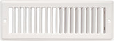 Imperial RG1270-A Toe Space Grille, 2-1/4 in L, 12 in W, Steel, White